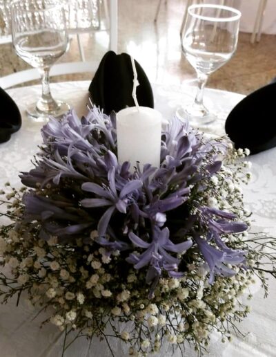 Arranjo Floral para decoração de Casamento em Bertioga